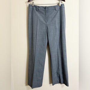 SIGRID OLSEN Modernist Women's Grey Glen Check Plaid Career Trousers Size 12